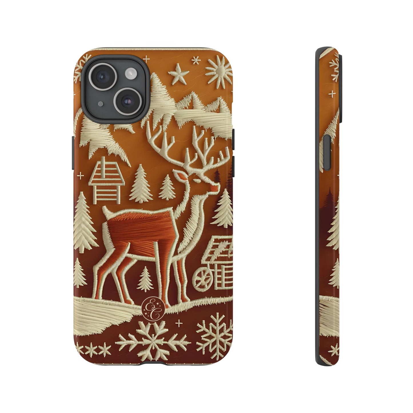 Rustic Reindeer Tough Phone Case