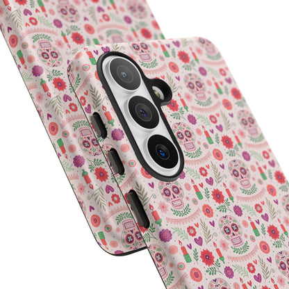 Pink Boho Day of the Dead Tough Phone Case