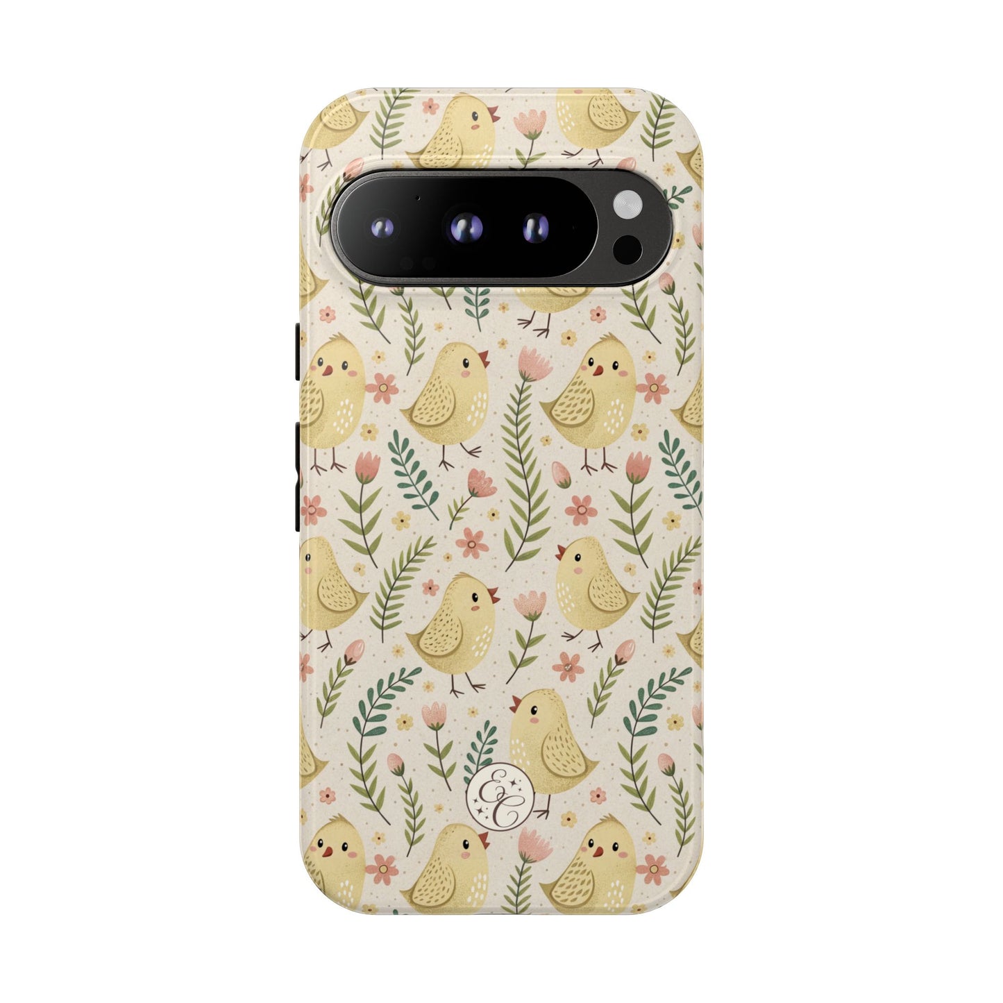 Vintage Floral Chick Pattern Tough Phone Case
