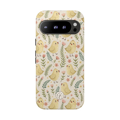 Vintage Floral Chick Pattern Tough Phone Case