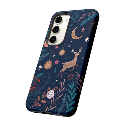 Boho Christmas Reindeer Tough Phone Case
