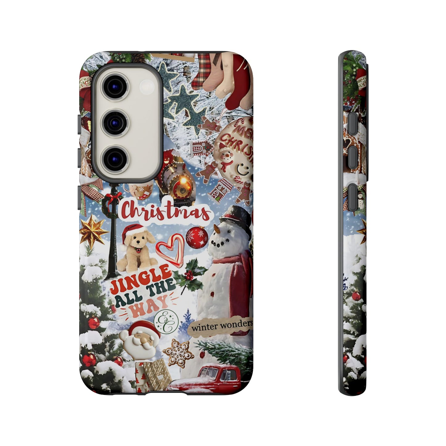 Christmas Holiday Collage Tough Phone Case