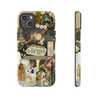 Virgo Vintage Zodiac Collage Tough Phone Case