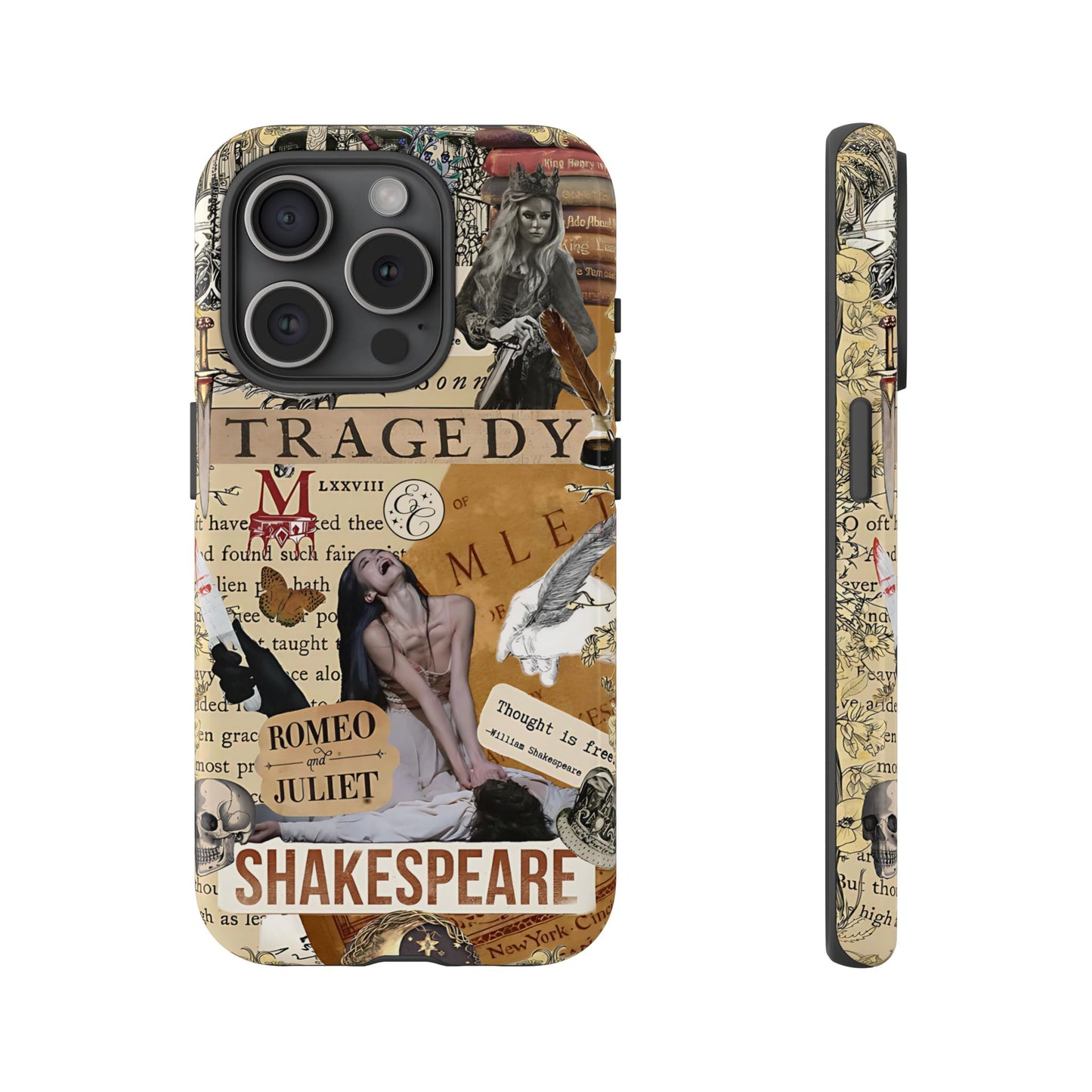 Shakespeare Tragedy Collage Tough Phone Case