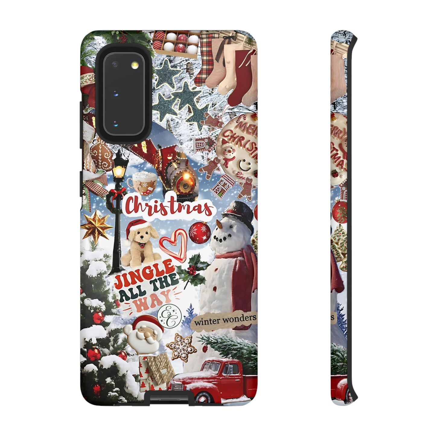 Christmas Holiday Collage Tough Phone Case