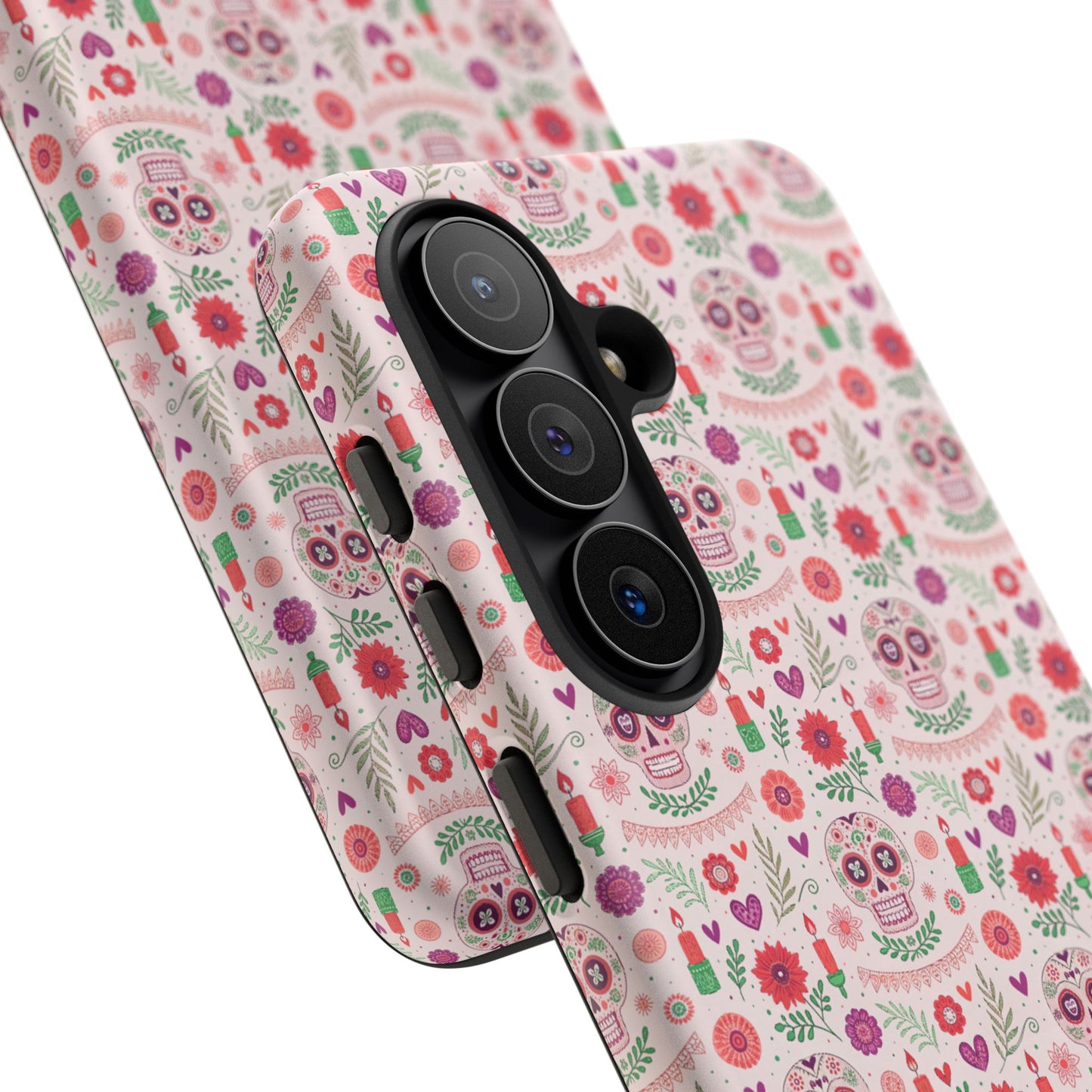 Pink Boho Day of the Dead Tough Phone Case