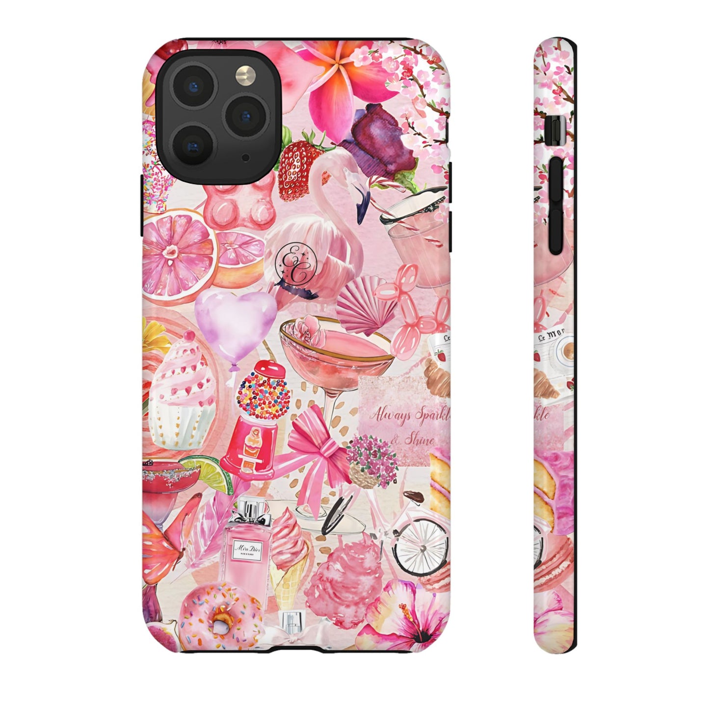 Pink Collage Tough Phone Case