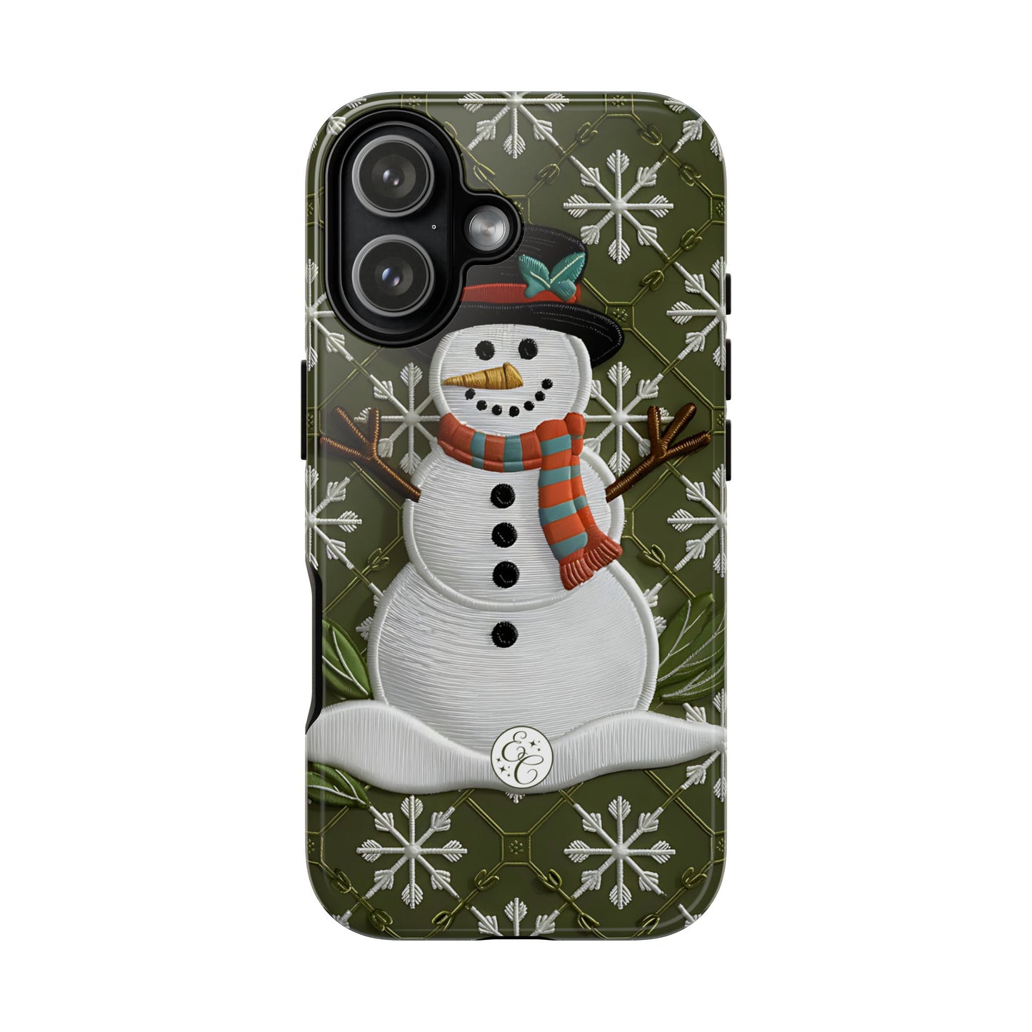 Christmas Snowman Tough Phone Case