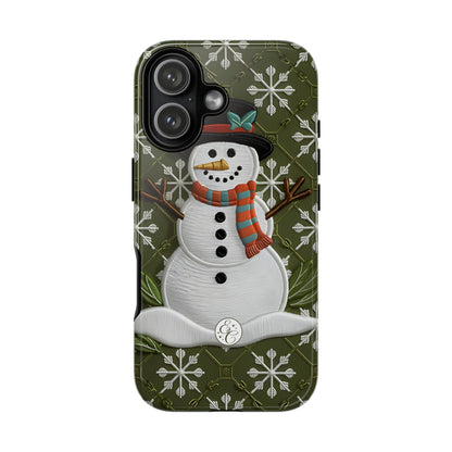 Christmas Snowman Tough Phone Case