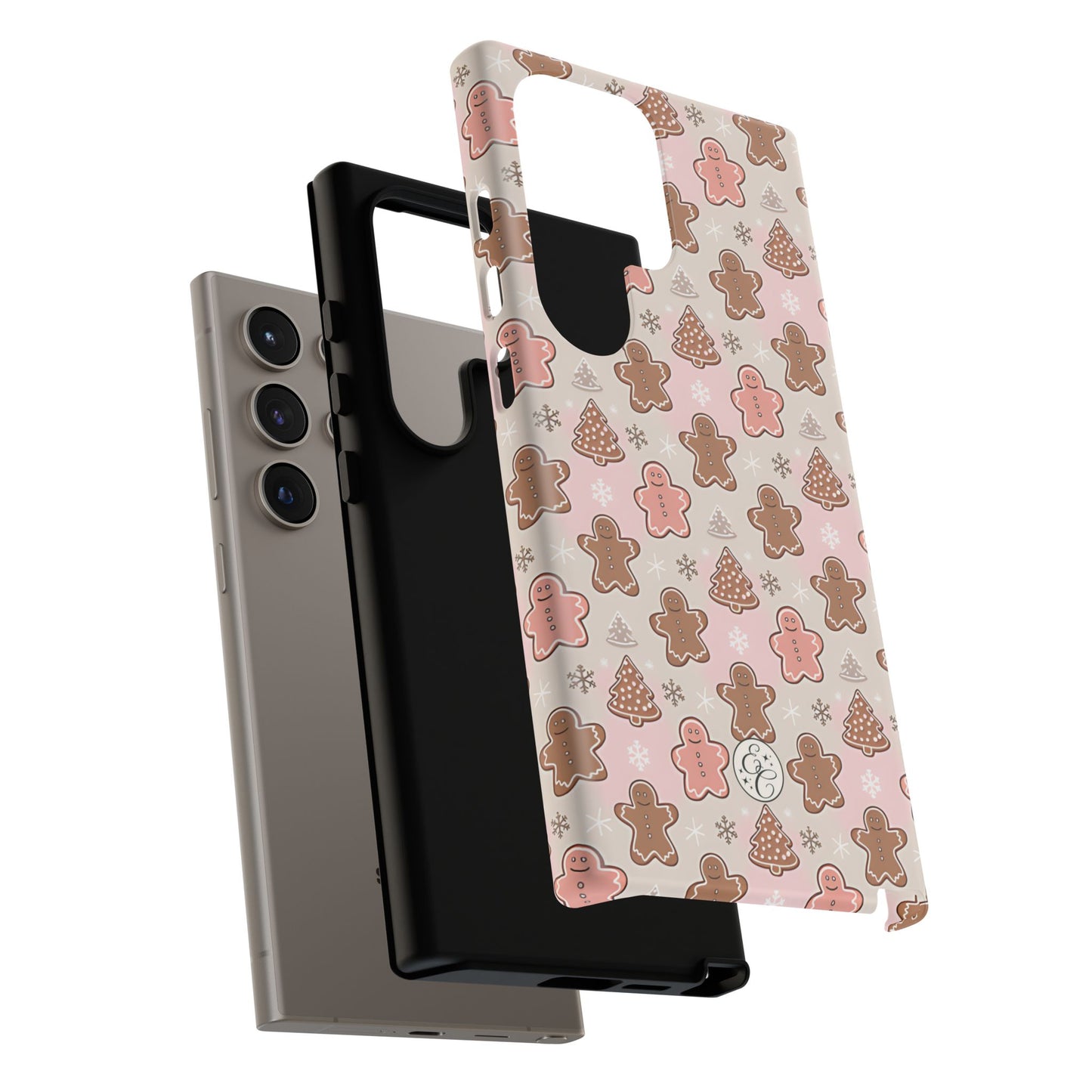 Gingerbread Men & Xmas Tree Pattern Tough Phone Case