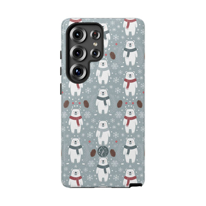 Cute Polar Bear Pattern Tough Phone Case