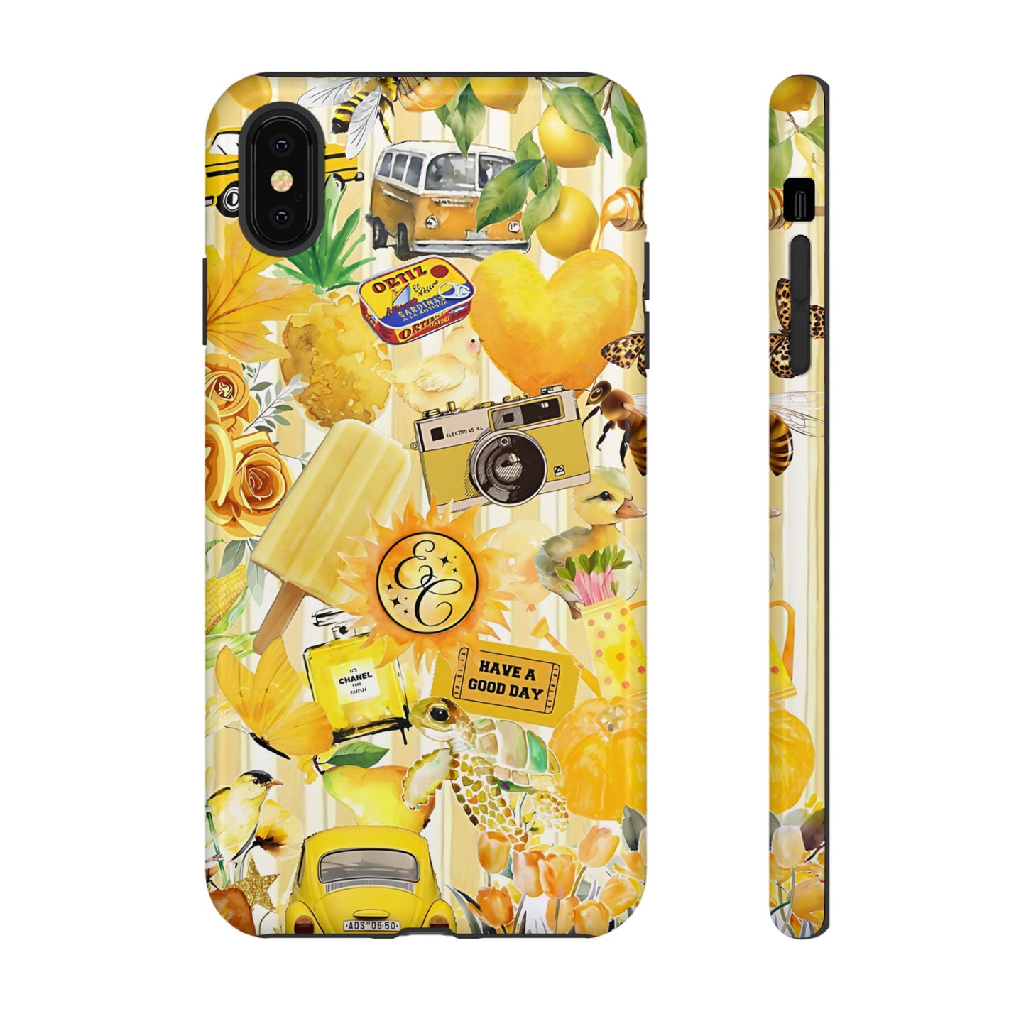 Yellow Aesthetic Collage Tough Phone Case