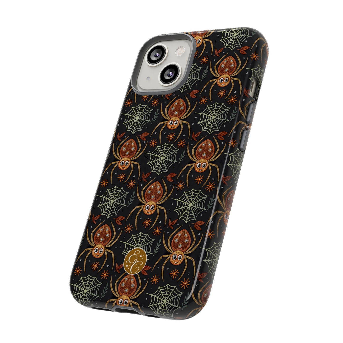 Boho Halloween Spider Pattern Tough Phone Case