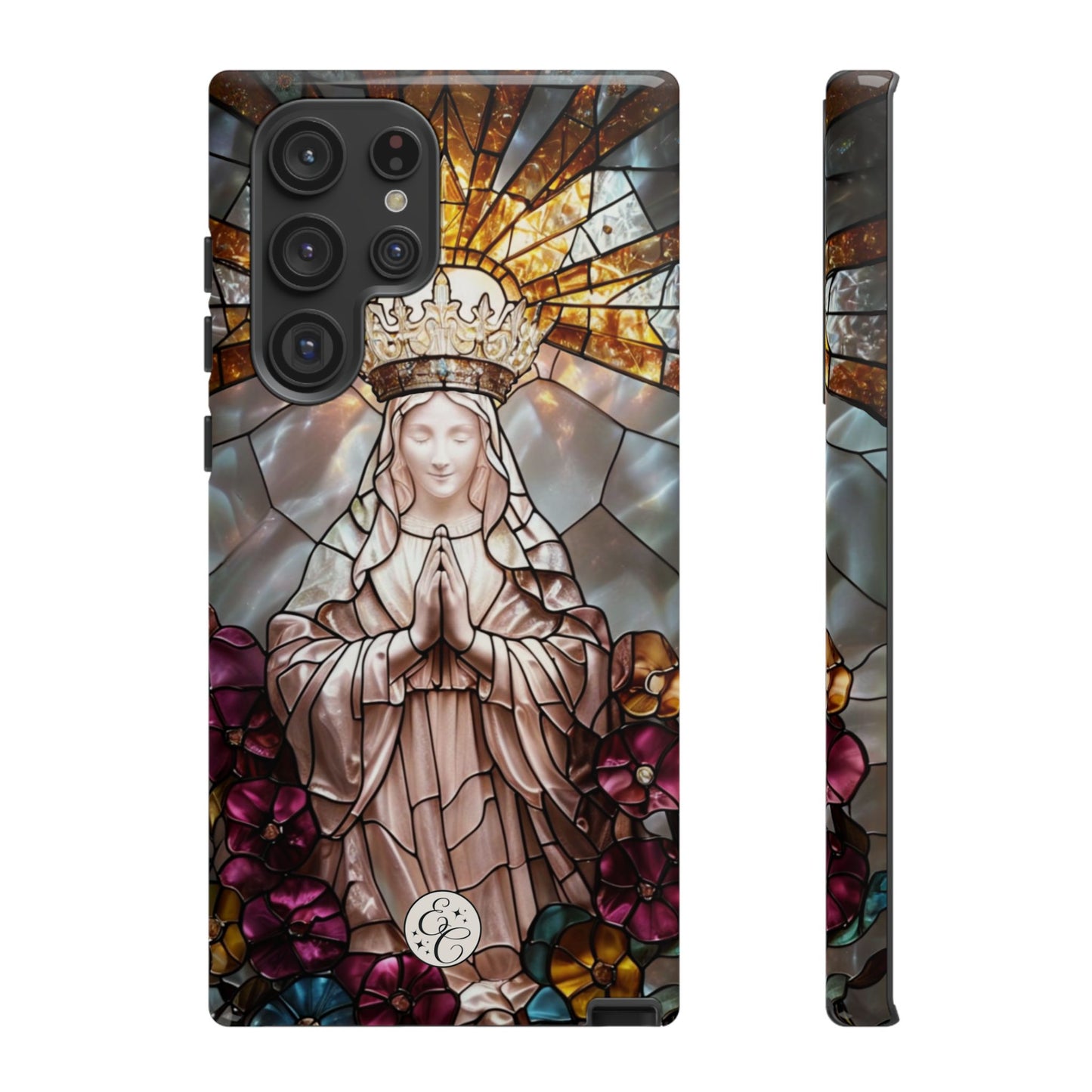 Virgin Mary Stained Glass Tough Phone Case