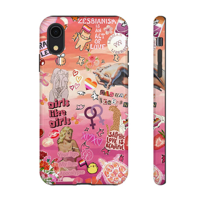 Lesbian Collage Tough Phone Case