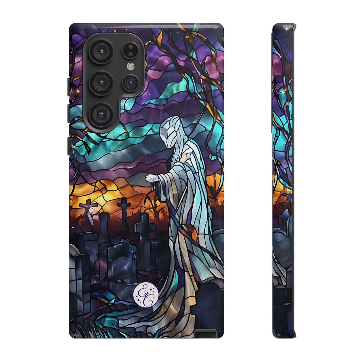 Stained Glass Ghost Tough Phone Case