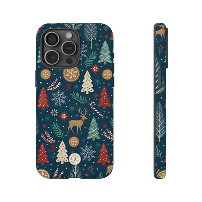 Christmas Holiday Pattern Tough Phone Case