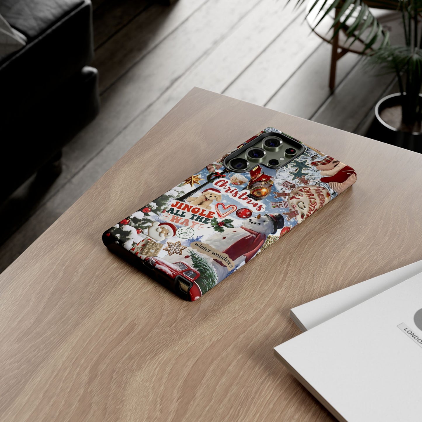 Christmas Holiday Collage Tough Phone Case