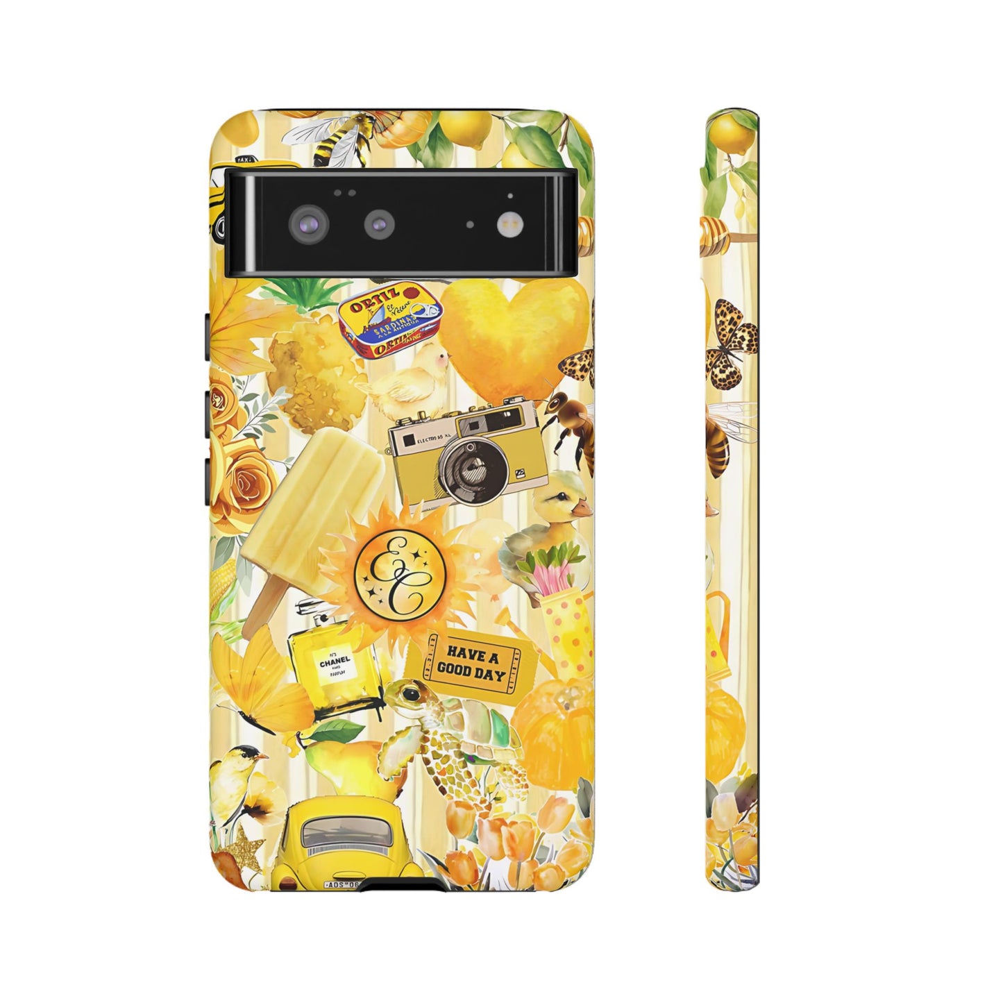 Yellow Aesthetic Collage Tough Phone Case