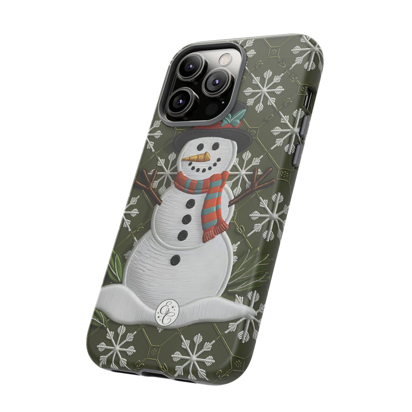 Christmas Snowman Tough Phone Case