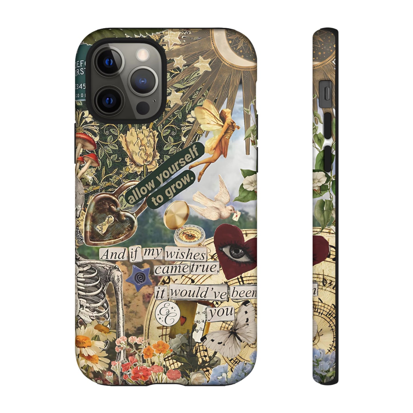 Vintage Cottage Collage Tough Phone Case