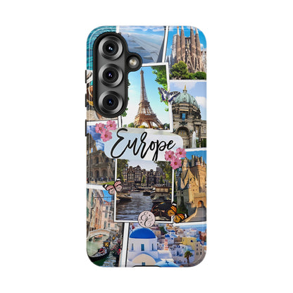Europe Travel Collage Tough Phone Case