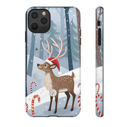 Reindeer in Winter Wonderland Tough Phone Case