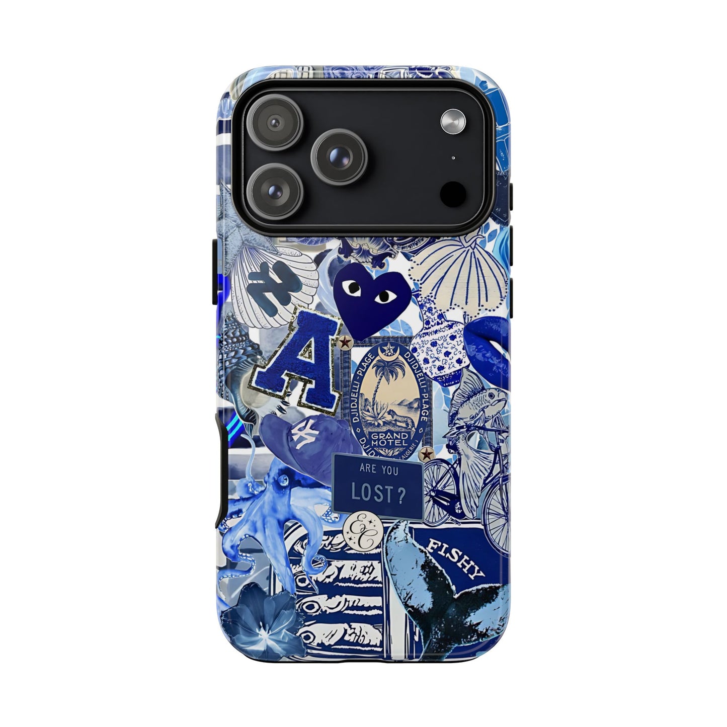 Blue Collage Tough Phone Case