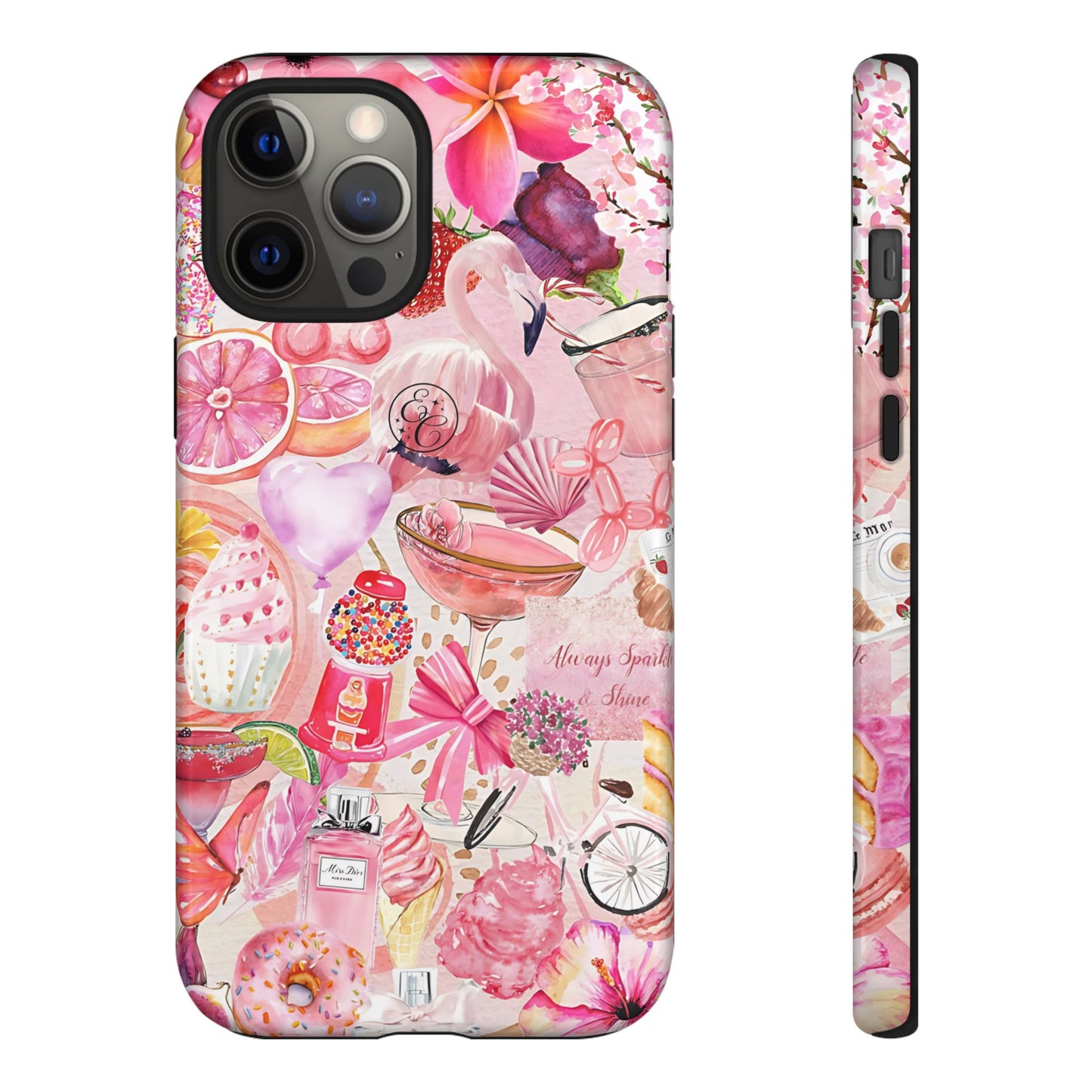 Pink Collage Tough Phone Case