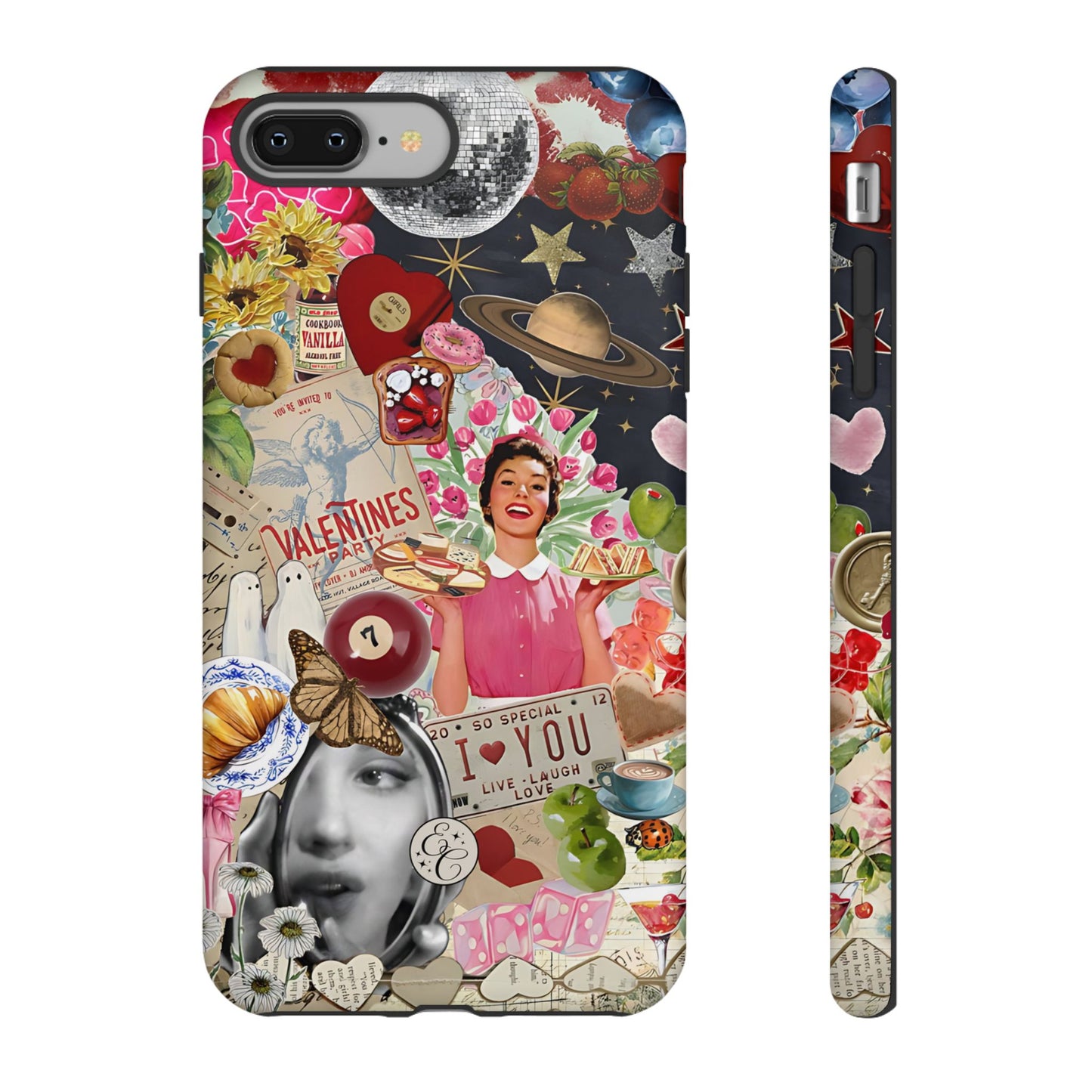 Retro Aesthetic Collage Art Tough Phone Case