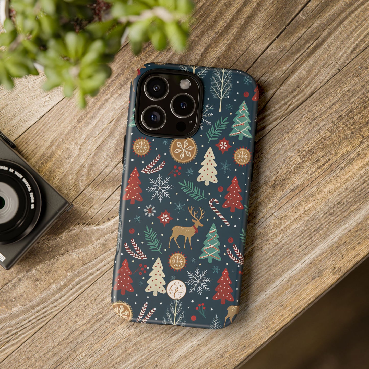 Christmas Holiday Pattern Tough Phone Case