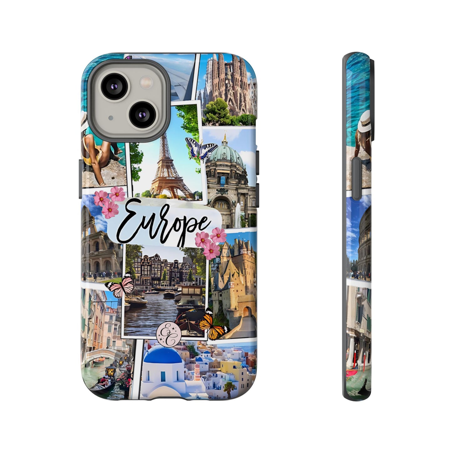 Europe Travel Collage Tough Phone Case