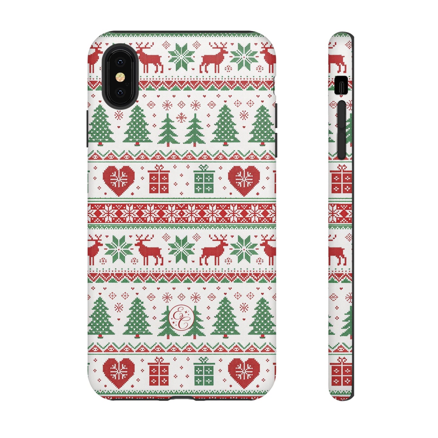 Ugly Christmas Sweater Pattern Tough Phone Case