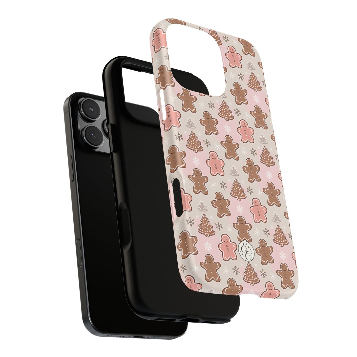 Gingerbread Men & Xmas Tree Pattern Tough Phone Case