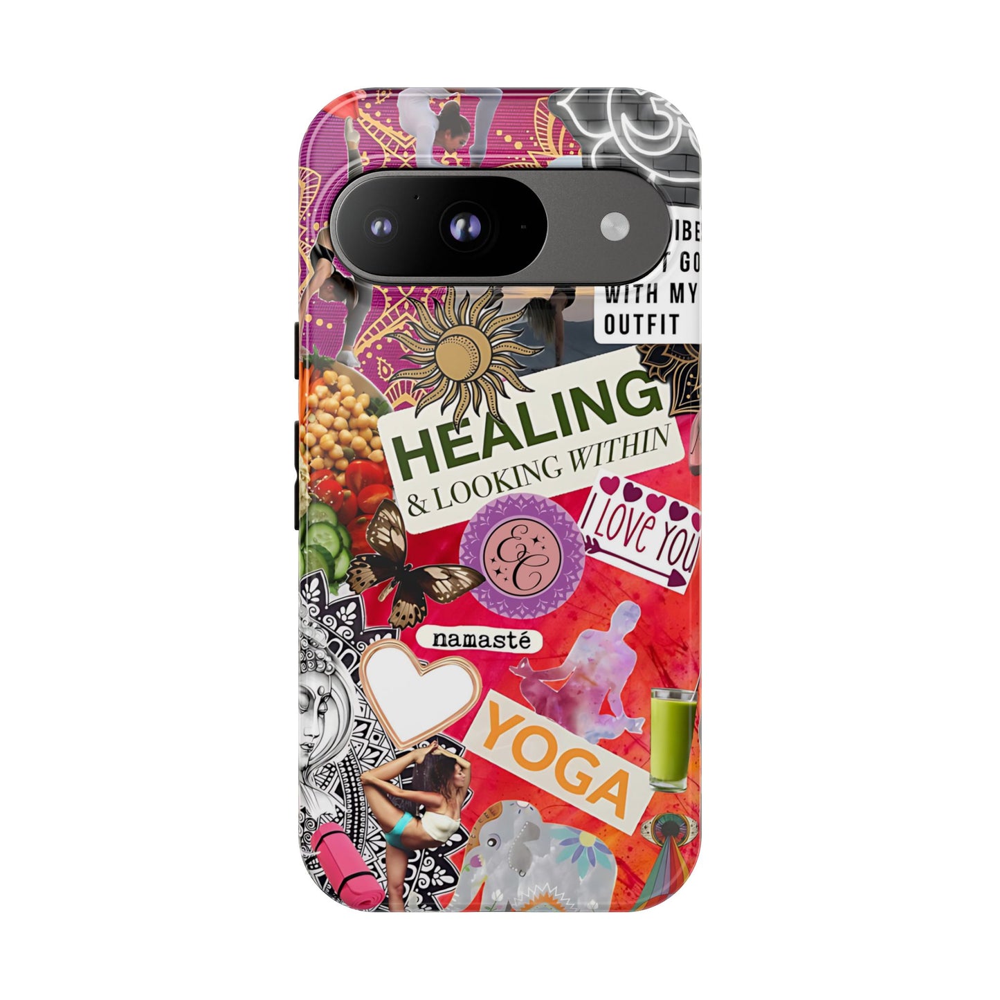 Yoga and Meditation Collage Tough Phone Case
