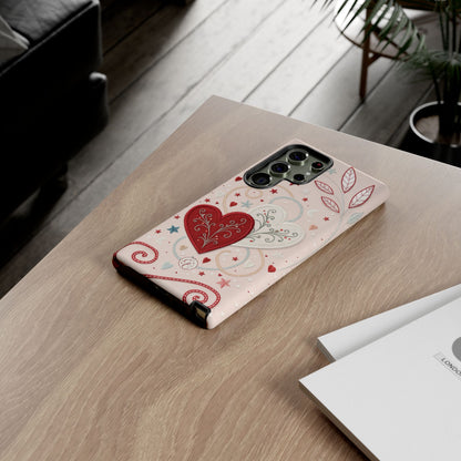 Interlinked Hearts Tough Phone Case