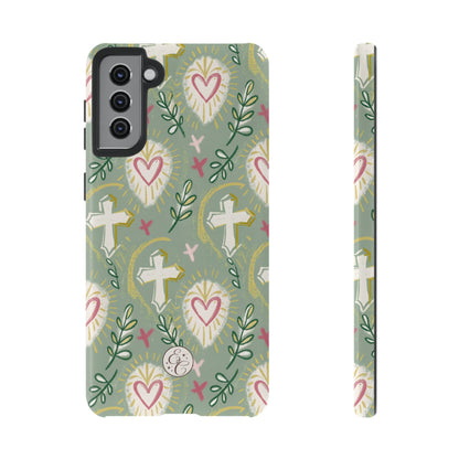 Christian Cross Boho Pattern Tough Phone Case