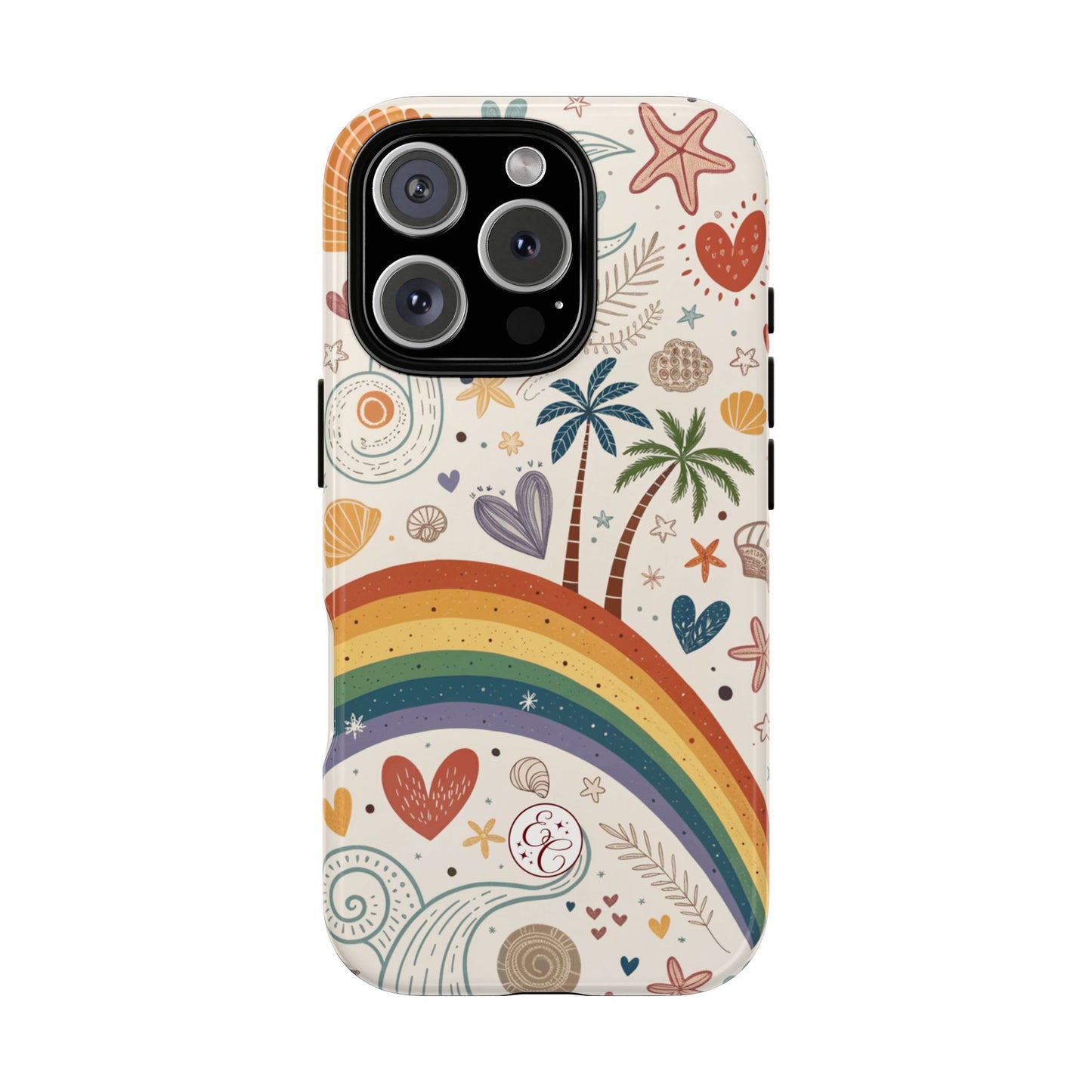 Rainbow Pride Boho Beach Tough Phone Case
