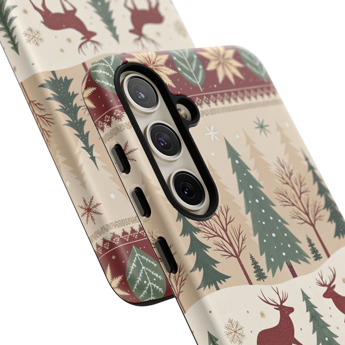 Vintage Christmas Reindeer Tough Phone Case