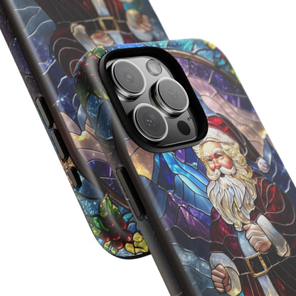 Santa Claus Stained Glass Phone Case