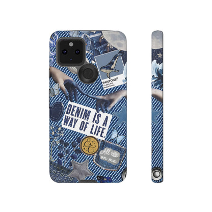 Denim Texture Tough Phone Case