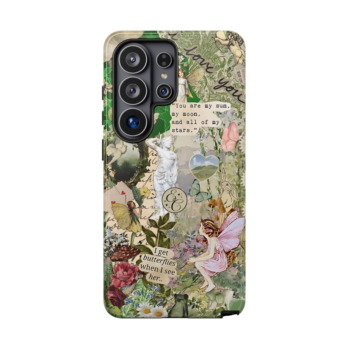 Vintage Botanical Collage Tough Phone Case
