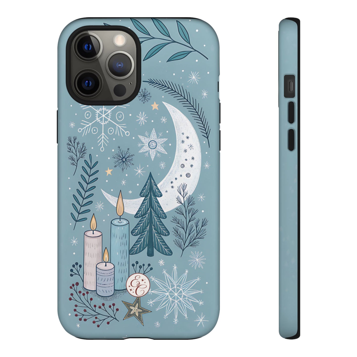 Winter Moon & Candles Tough Phone Case