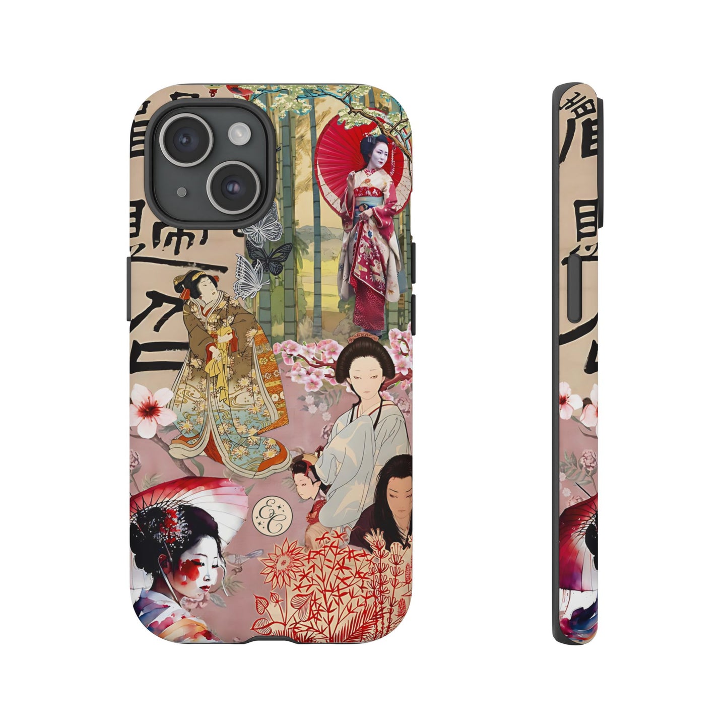 Japanese Geisha Collage Tough Phone Case