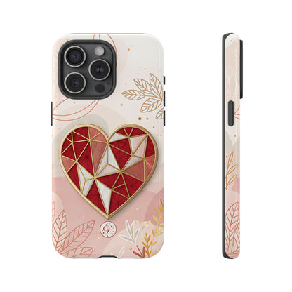 Geometric Heart Tough Phone Case