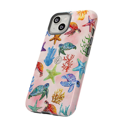 Colorful Marine Life Tough Phone Case