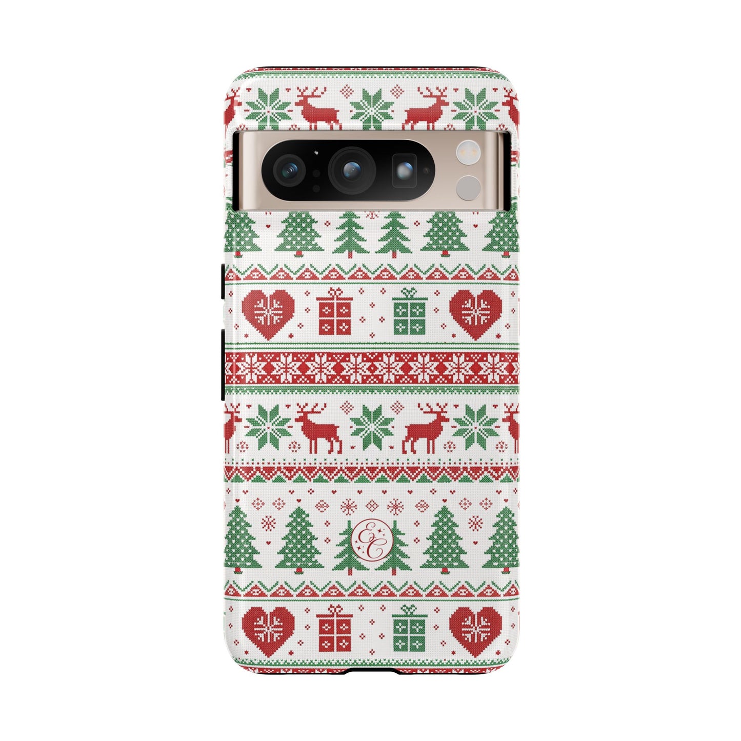 Ugly Christmas Sweater Pattern Tough Phone Case