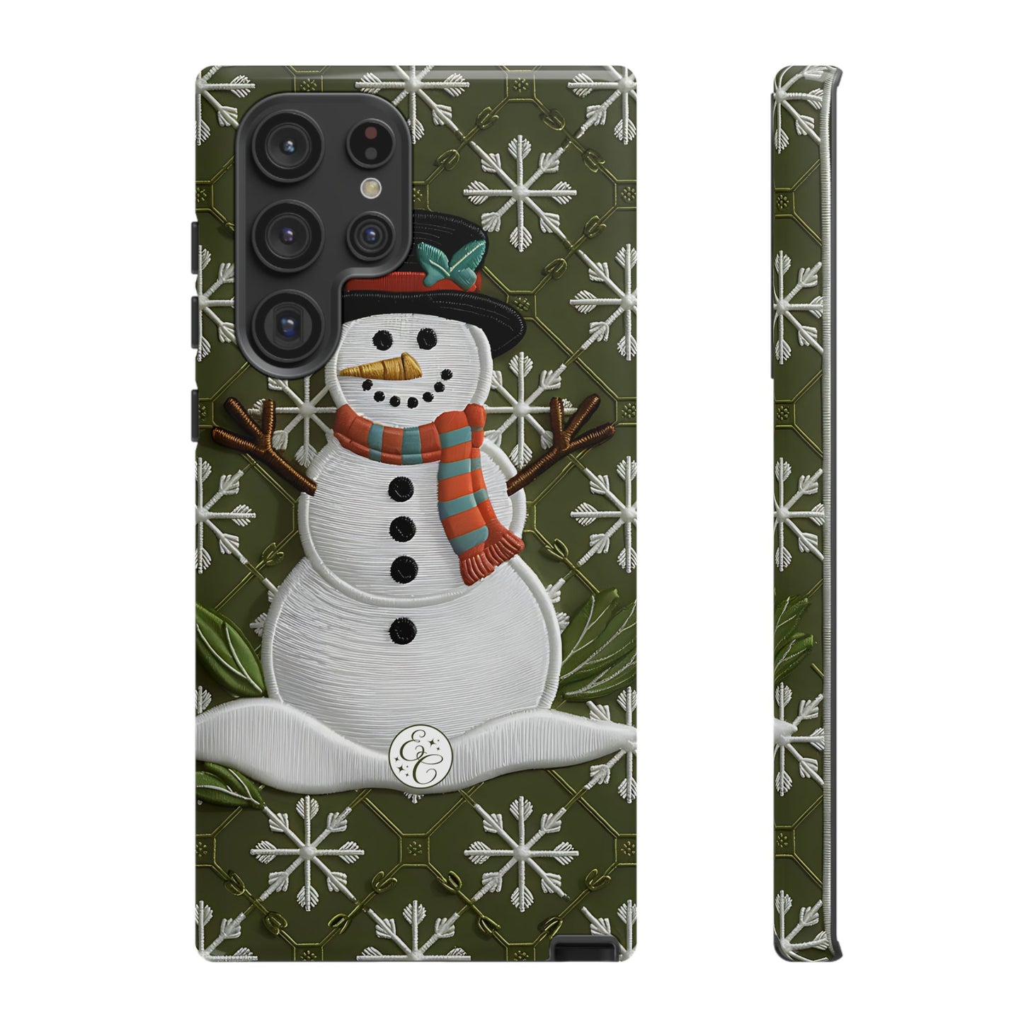 Christmas Snowman Tough Phone Case