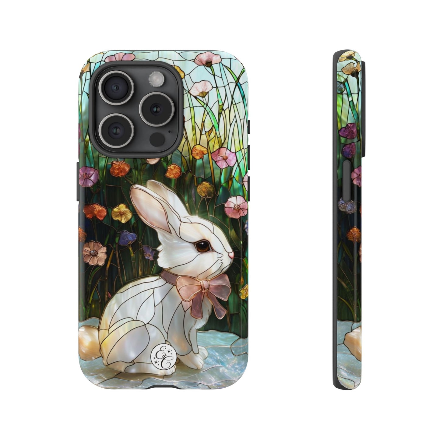 Easter Rabbit Stained Glass Tough Phone Case