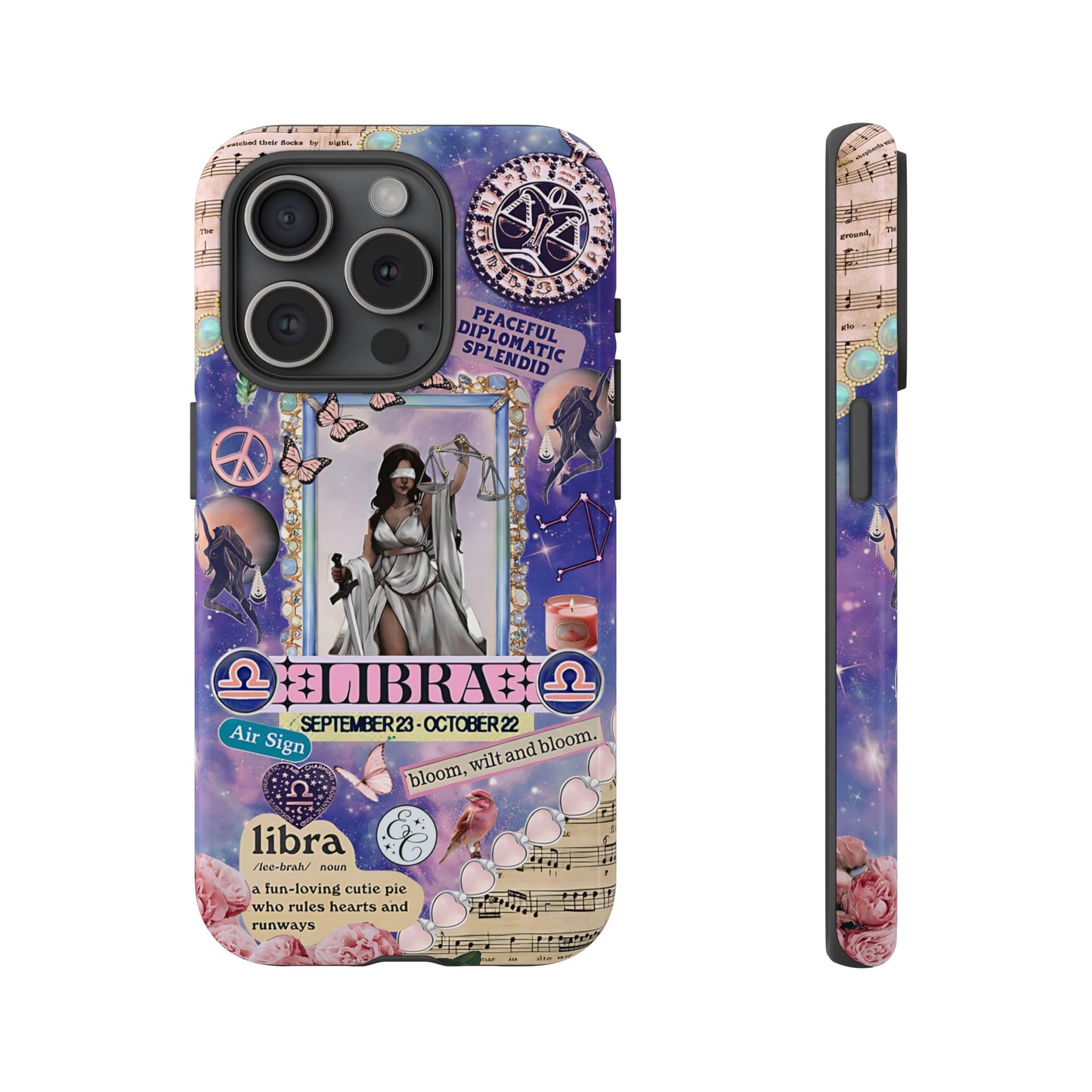 Libra Zodiac Star Sign Tough Phone Case